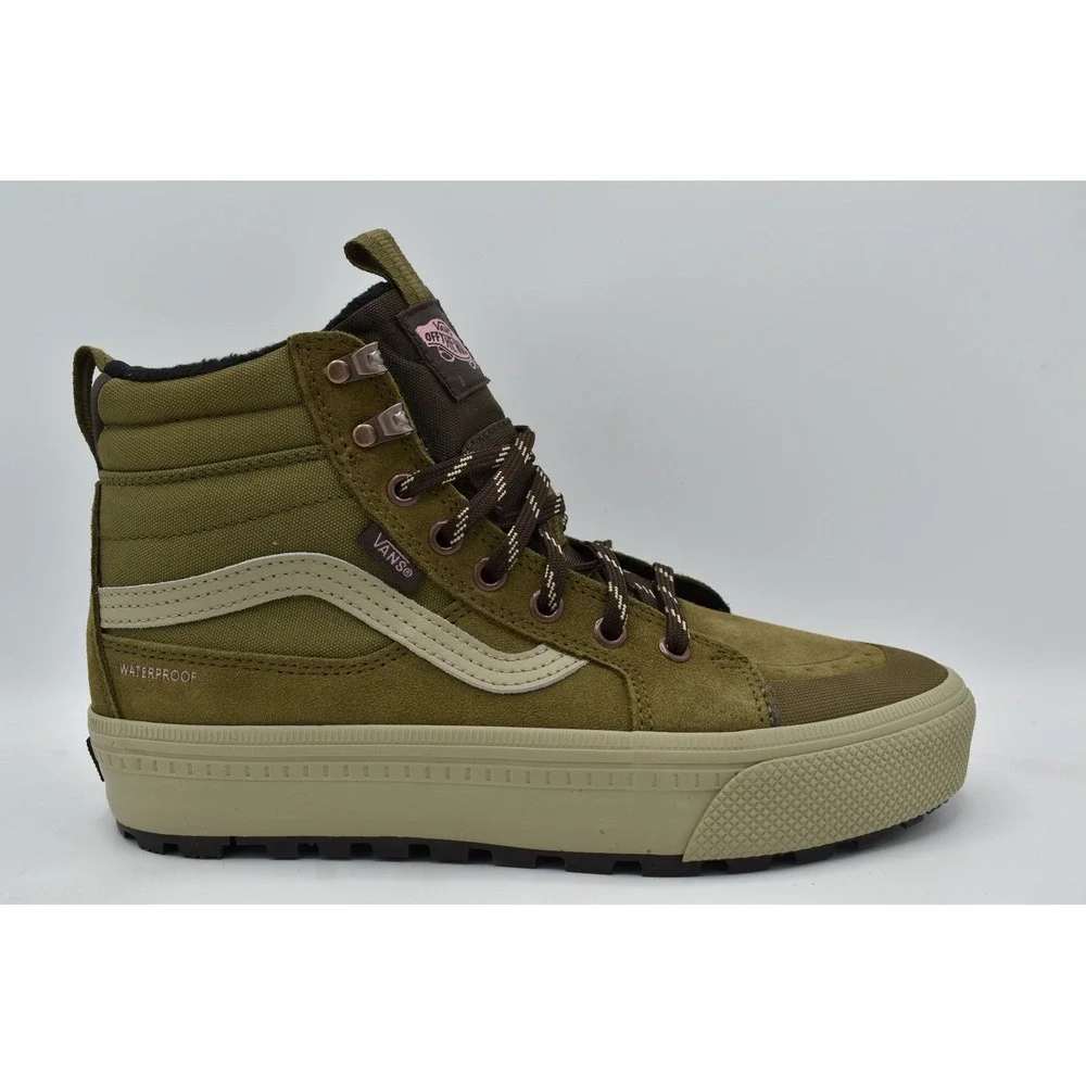 Vans Women Size 10.5 MTE SK8-Hi Brown Waterproof Insulated High Top Sneaker Boot